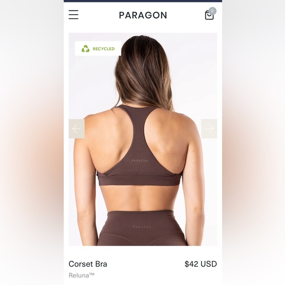 Paragon Fitwear - Elevation Collection - Reluna Corset Bra - Size Medium - Picture 3 of 4